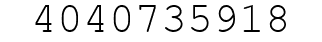 Number 4040735918.