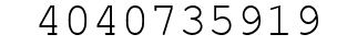 Number 4040735919.