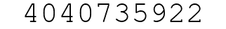 Number 4040735922.