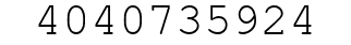Number 4040735924.