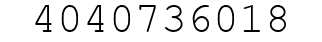 Number 4040736018.