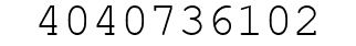 Number 4040736102.