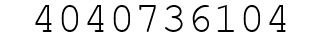 Number 4040736104.