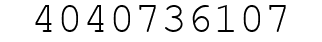 Number 4040736107.