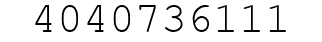 Number 4040736111.