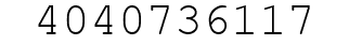 Number 4040736117.