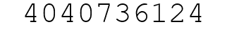 Number 4040736124.