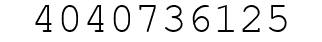 Number 4040736125.