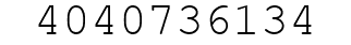 Number 4040736134.