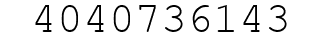 Number 4040736143.