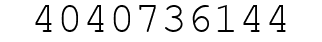 Number 4040736144.