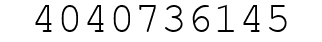Number 4040736145.