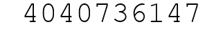 Number 4040736147.