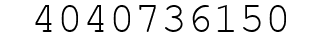 Number 4040736150.