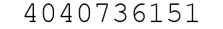 Number 4040736151.