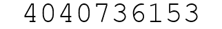 Number 4040736153.