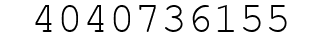 Number 4040736155.