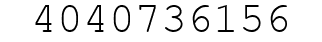 Number 4040736156.