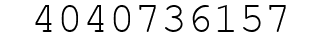 Number 4040736157.