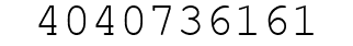Number 4040736161.