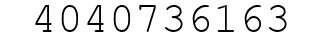 Number 4040736163.