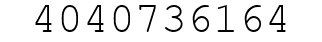 Number 4040736164.