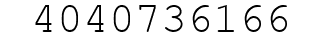 Number 4040736166.