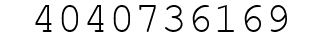 Number 4040736169.