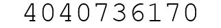 Number 4040736170.
