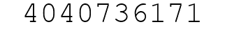 Number 4040736171.