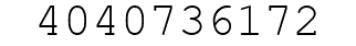 Number 4040736172.