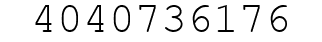 Number 4040736176.
