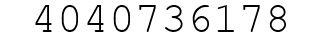 Number 4040736178.