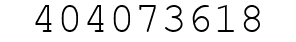 Number 404073618.