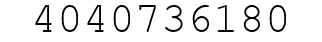 Number 4040736180.