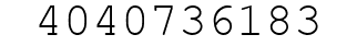 Number 4040736183.