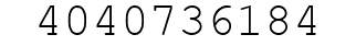 Number 4040736184.