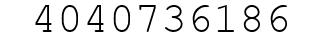 Number 4040736186.