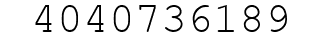 Number 4040736189.