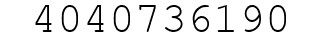 Number 4040736190.