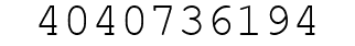 Number 4040736194.
