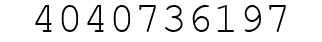 Number 4040736197.