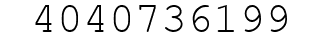 Number 4040736199.