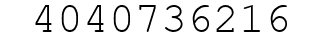 Number 4040736216.