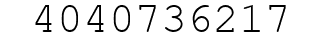 Number 4040736217.