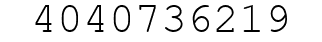 Number 4040736219.