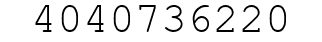 Number 4040736220.
