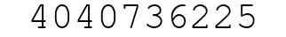 Number 4040736225.