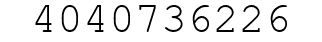 Number 4040736226.