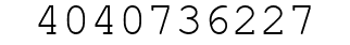Number 4040736227.